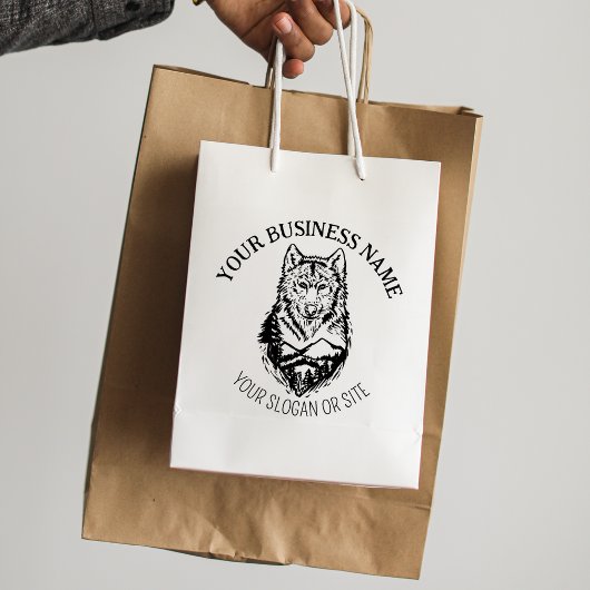 マウンテンウルフカスタム、ビジネス、ラージ ラバースタンプ