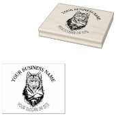 マウンテンウルフカスタム、ビジネス、ラージ ラバースタンプ (押印)