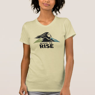 マウンテンウーマン 励ましの自然P Tシャツ