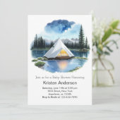 マウンテンエスケープドアドベンチャーが赤ちゃんシャワーを待つ 招待状 (スタンド正面)