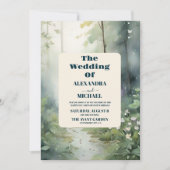 マウンテンエレガントフォレ素朴結婚スト 招待状 (正面)