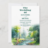 マウンテンエレガントフォレ素朴結婚スト 招待状 (正面)