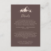 マウンテンカントリーウェディングの詳細 エンクロージャーカード (正面)
