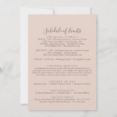 マウンテンカントリーウェディングウェルカムレター (裏面)