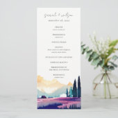 マウンテンカントリーフィールドランドスケープ結婚式 プログラム (スタンド正面)