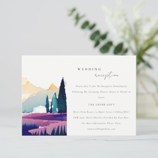 マウンテンカントリーフィールド景観結婚披露宴 エンクロージャーカード (スタンド正面)