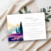 マウンテンカントリーフィールド景観結婚披露宴 エンクロージャーカード