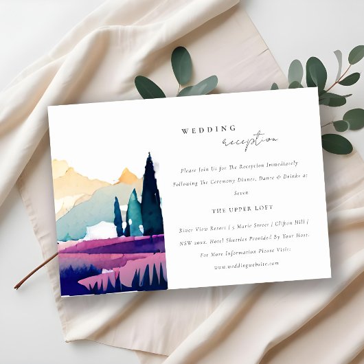 マウンテンカントリーフィールド景観結婚披露宴 エンクロージャーカード