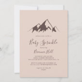 マウンテンカントリー ベイビー スプリンクル 招待状 (正面)