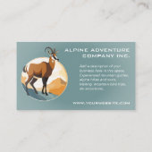 マウンテンガイドハイキングツアーアドベンチャー会社 名刺 (裏面)