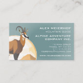 マウンテンガイドハイキングツアーアドベンチャー会社 名刺 (正面)