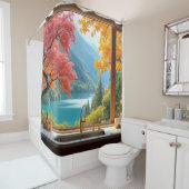 マウンテンキッチンビュー シャワーカーテン (インサイチュ)