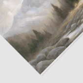 マウンテンキャビンの景観のデコページ 薄葉紙 (詳細)