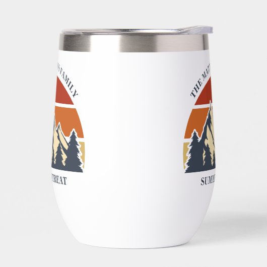 マウンテンキャビンサンセットバカパーソナライズされたンス (左面)