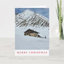マウンテンキャビンビュークリスマスカード シーズンカード