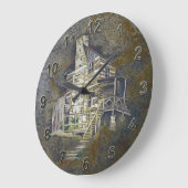 マウンテンキャビン ラージ壁時計 (傾斜)