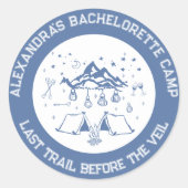 マウンテンキャンピングウィークエンドクラシックバチェロレッテ ラウンドシール (正面)