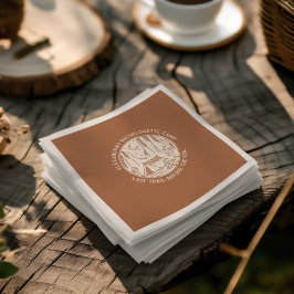 マウンテンキャンピングウィークエンドバチェロレッテ スタンダードカクテルナプキン