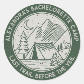 マウンテンキャンピングウィークエンドバチェロレッテ ラウンドシール (正面)