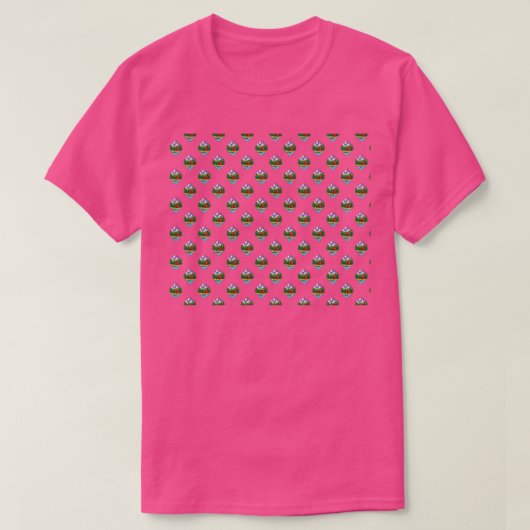 マウンテンキャンピングパターン Tシャツ (デザイン正面)