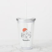 マウンテンキャンプと名前アクリルタンブラー アクリルタンブラー (正面)