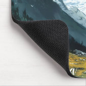 マウンテンキャンプをテーマにした風光明媚ビュー マウスパッド (コーナー)