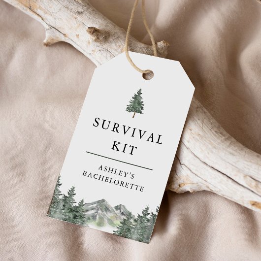 マウンテンキャンプバチェロレッテサバイバルキット ギフトタグ