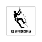 マウンテンクライマーオーブスローガン登山ロックフェイス ラバースタンプ (インプリント)