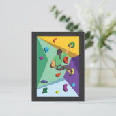 マウンテンクライマー大きい石アドベンチャーボルダリング ポストカード (スタンド正面)