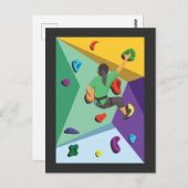 マウンテンクライマー大きい石アドベンチャーボルダリング ポストカード (正面/裏面)