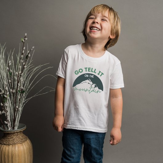 マウンテンクリスチャンのキッズシャツで教えに行く Tシャツ