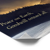 マウンテンクリスマスツリー ポスター (角)