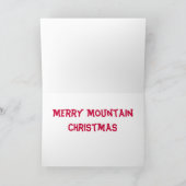 マウンテンクリスマス シーズンカード (内部)