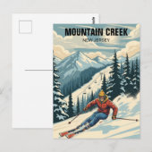 マウンテンクリークスキーニュージャージートラベル ポストカード (正面/裏面)