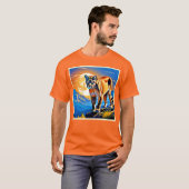 マウンテンクーガー:サンセット陛下 Tシャツ (正面フル)