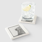 マウンテンコースターの老人 ストーンコースター (横)