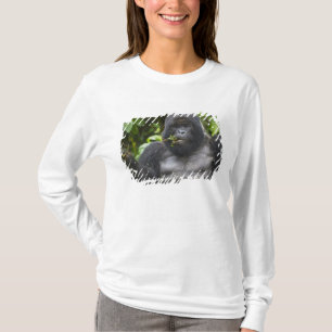 マウンテンゴリラとシルバーバック Tシャツ