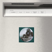 マウンテンゴリラ霊長類ワイルドライフアートマグネット マグネット (インサイチュ (食洗機))