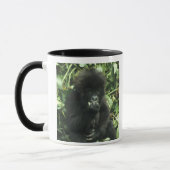 マウンテンゴリラ (Gorilla gorilla beringei) マグカップ (左)