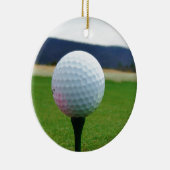マウンテンゴルフ場のゴルフボール セラミックオーナメント (右)
