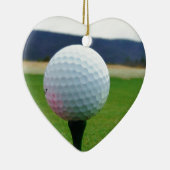 マウンテンゴルフ場のゴルフボール セラミックオーナメント (右)