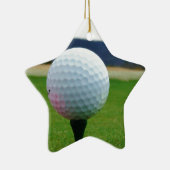 マウンテンゴルフ場のゴルフボール セラミックオーナメント (右)
