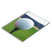 マウンテンゴルフ場のゴルフボール ノートブック (左側)