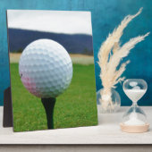 マウンテンゴルフ場のゴルフボール フォトプラーク (側面)