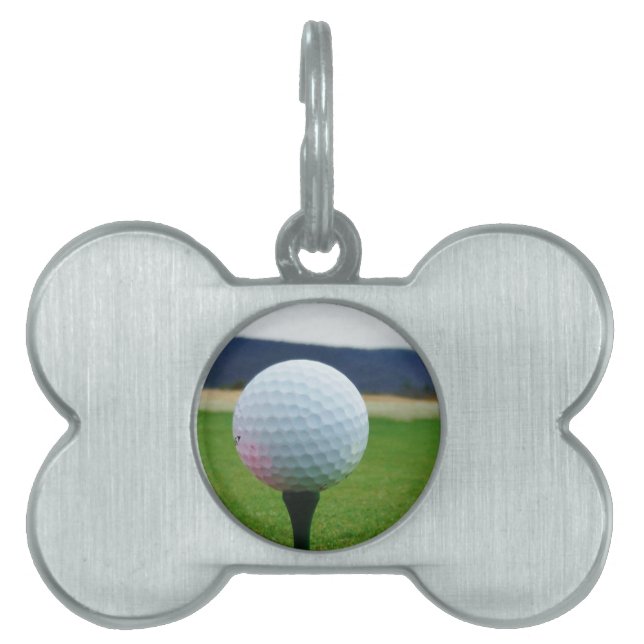 マウンテンゴルフ場のゴルフボール ペットネームタグ (正面)