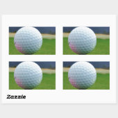 マウンテンゴルフ場のゴルフボール 長方形シール (シート)