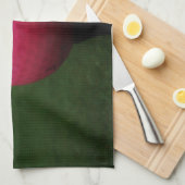 マウンテンゴルフ場のピンクゴルフボール キッチンタオル (四つ折り)