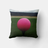 マウンテンゴルフ場のピンクゴルフボール クッション (裏面)