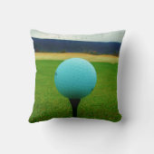 マウンテンゴルフ場のホワイトゴルフボール クッション (裏面)