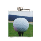 マウンテンゴルフ場のホワイトゴルフボール フラスク (裏面)